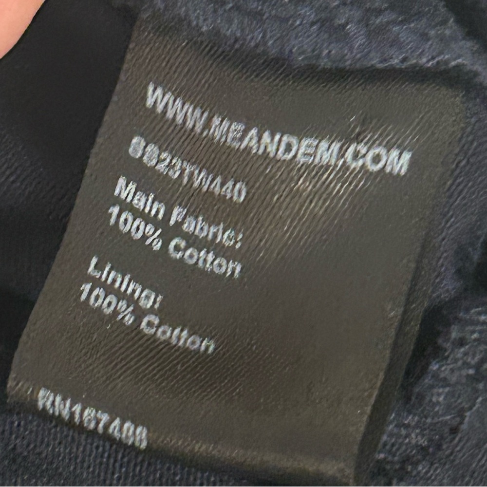 Me + Em Navy Blue Combat Trousers Size 4 Side Pockets 100% Cotton Pleat - Picture 7 of 7